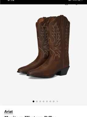 Ariat
Heritage Western R Toe
Distressed Brown 7C -
Wide